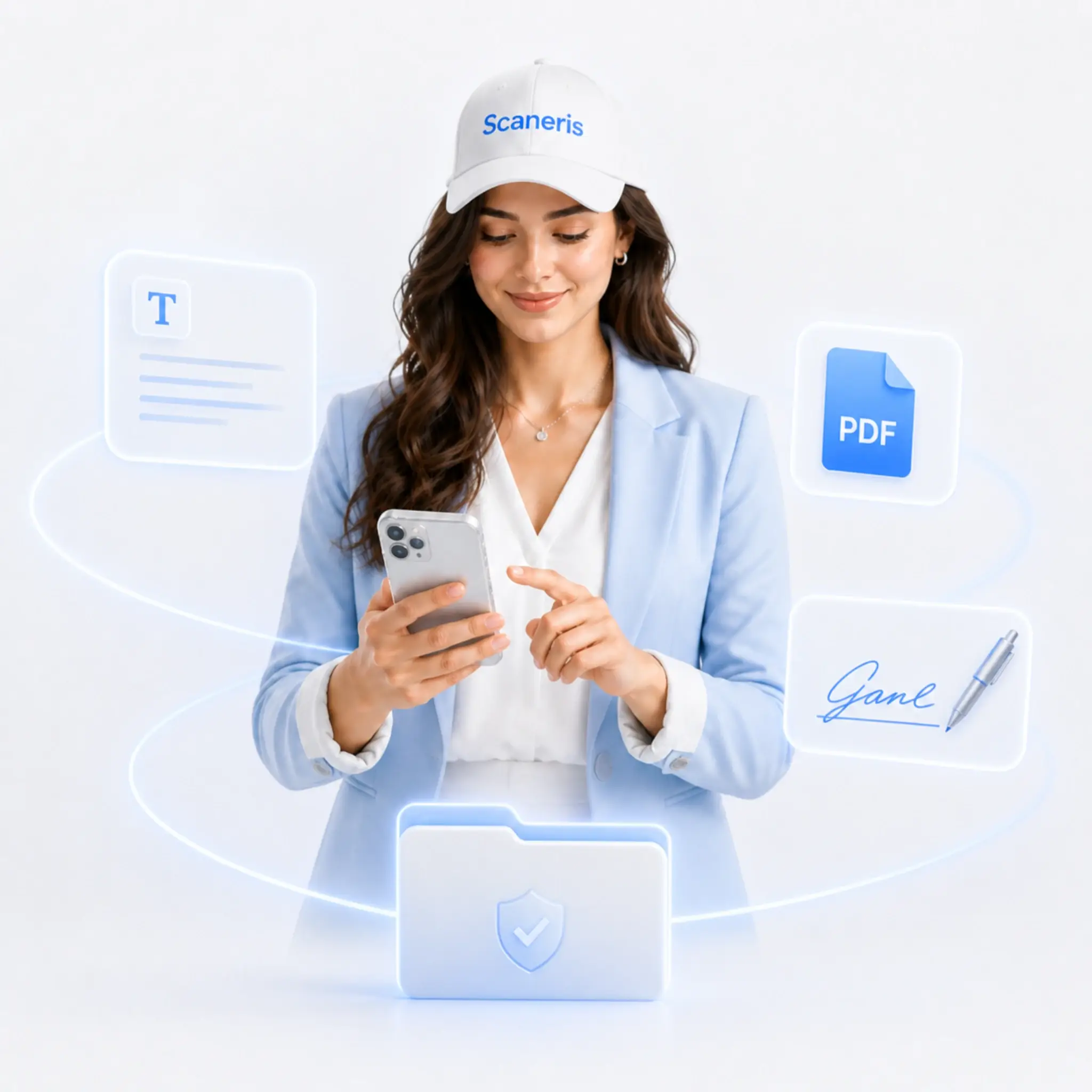 Scaneris mobile app interface